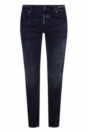 Jeansy 'sleenker' z przetarciami, zdjęcie 1 Jeansy 'sleenker' z przetarciami od Diesel